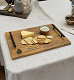 Grazing Board / Cheese Platter with Handles Free Engraving 560mm x 300mm