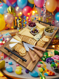 Grazing Board / Cheese Platter with Handles Free Engraving 560mm x 300mm