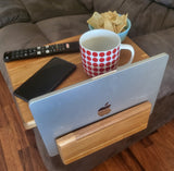 Arm Sofa Table with Pocket for Laptop or Book