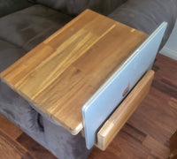 Arm Sofa Table with Pocket for Laptop or Book