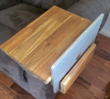 Arm Sofa Table with Pocket for Laptop or Book