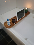 Bath Caddy suits 1 or 2 People Holds 2 x Wine Glasses, 2 x Tablets