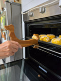 Oztima Dachshund Timber Oven Push Pull Stick Kitchen Buddy with Magnet, Great as a Housewarming Gift. Free Personalisation.