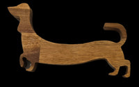Oztima Dachshund Timber Oven Push Pull Stick Kitchen Buddy with Magnet, Great as a Housewarming Gift. Free Personalisation.