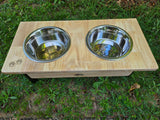 Elevated Large Double Dog Feeding Station