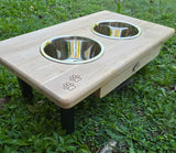 Elevated Dog Medium Bowl Stand Free Engraving
