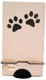 Doggy Phone Holder with Paw Prints  Free Personalisation