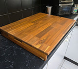 Stove Top Cover with Cut Out Handles 650mm x 600mm x 60mm Risers