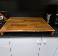 Stove Top Cover with Cut Out Handles 650mm x 600mm x 60mm Risers