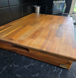 Stove Top Cover with Cut Out Handles 650mm x 600mm x 60mm Risers