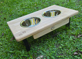 Elevated Dog Medium Bowl Stand Free Engraving