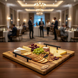 ON SALE NOW ONLY $59.95 25% OFF Cheese Platter Board with Handles 50cm x 45cm Free Engraving