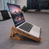 Laptop Stand, Timber Personalised Ergonomic Workstation, Portable, Gift Idea, Free Engraving