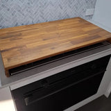 Stove Top Cover / Noodle Board with Cut Out Handles 680mm x 540mm x 60mm Risers