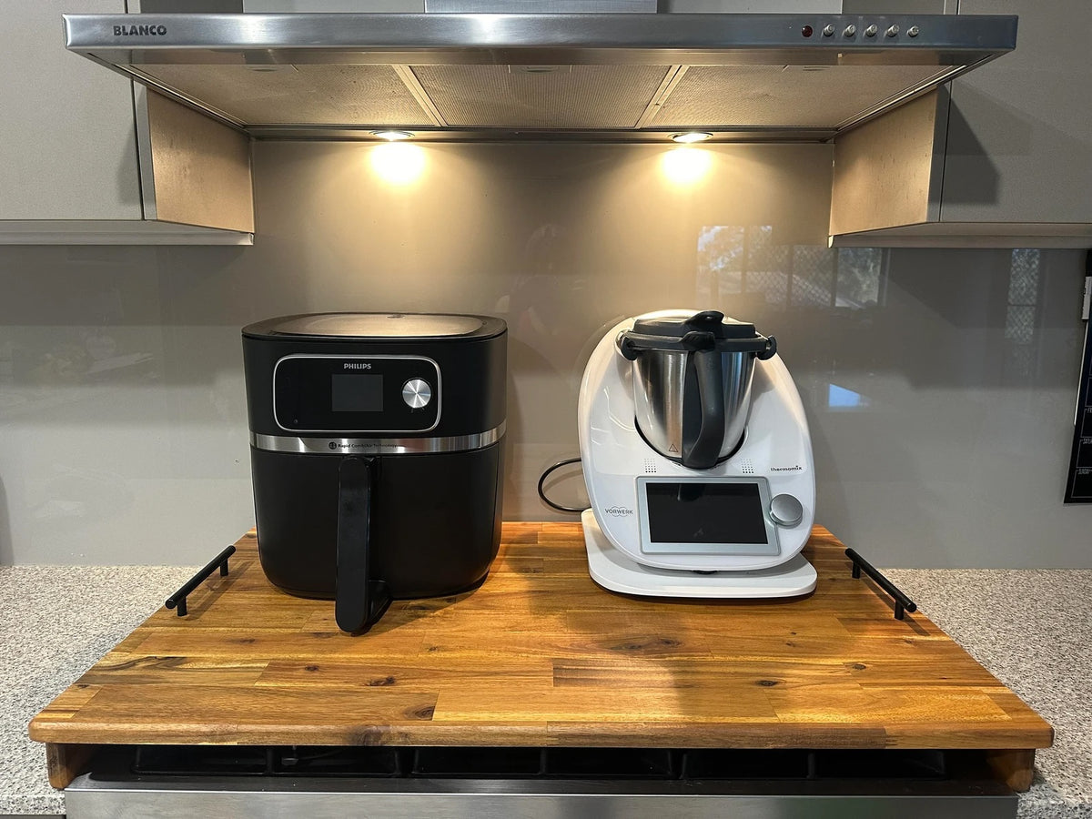 Stove Top Cover with Handles 650mm x 500mm x 30mm Risers or Legs ...