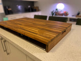 Stove Top Cover / Noodle Board with Cut Out Handles 680mm x 540mm x 60mm Risers