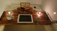 Bath Caddy with Wine Glass Holder & Tablet, Book, or Phone Holder 80cm x 30cm