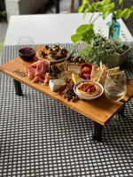 Ultimate Wine Delight Grazing Board/ Picnic Table Holds 2 Wine Glasses 60cm x 30cm