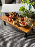 Ultimate Wine Delight Grazing Board/ Picnic Table Holds 2 Wine Glasses 60cm x 30cm