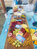 Grazing Board 120cm x 30cm with Legs & 28cm Lazy Susan Flat Pack