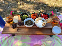 Ultimate Wine Delight Grazing Board/ Picnic Table Holds 2 Wine Glasses 60cm x 30cm