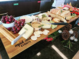 Grazing Board / Cheese Platter with Black Handles 120cm x 30cm